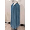 JUPE VOILE DE COTON DOUBLEE